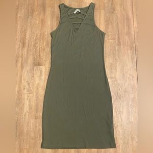 Sage Green Midi Desss